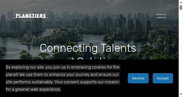 Screenshot of planetiers.com