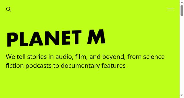 Screenshot of planetm.io