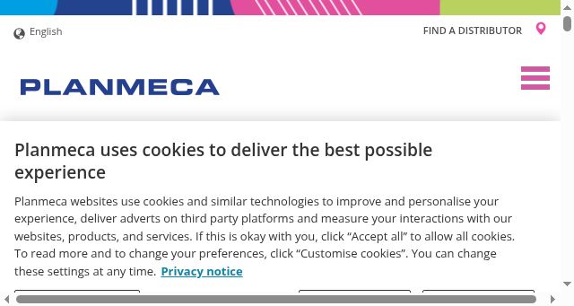 Screenshot of planmeca.com