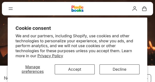 Screenshot of plasticbooks.com