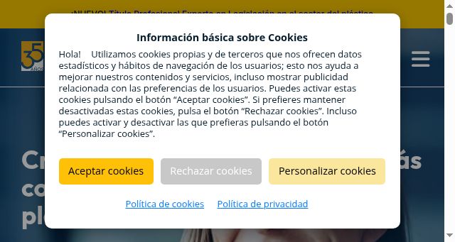 Screenshot of plasticsacademy.es