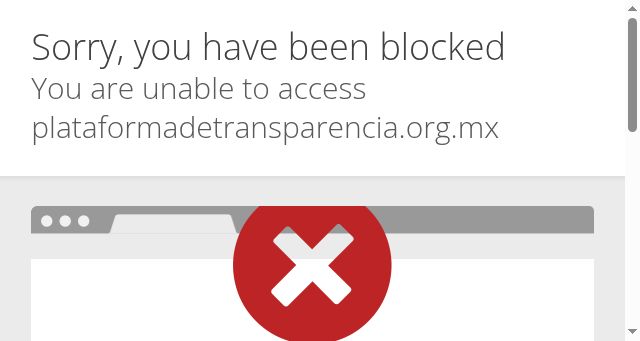 Screenshot of plataformadetransparencia.org.mx