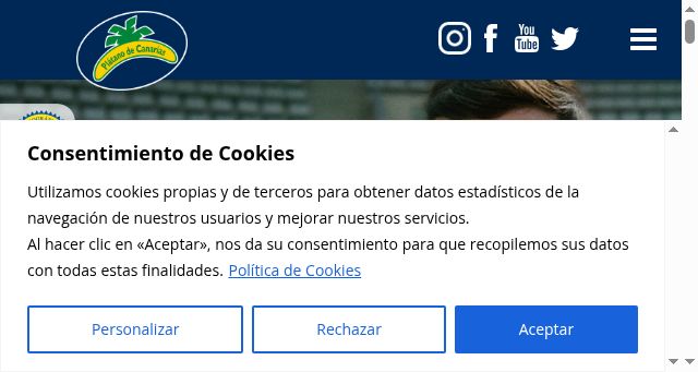 Screenshot of platanodecanarias.es