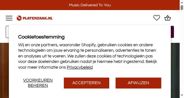 Screenshot of platenzaak.nl