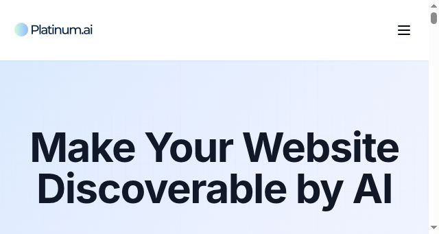 Screenshot of platinum.ai