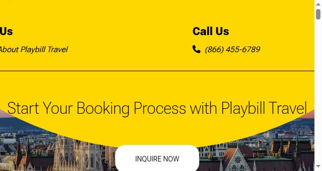 Screenshot of playbilltravel.com