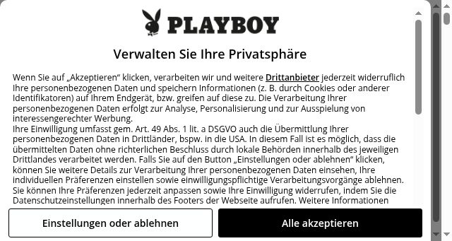 Screenshot of playboy.de