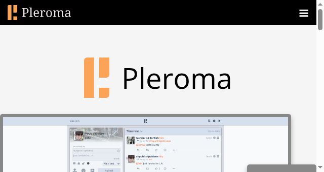 Screenshot of pleroma.social