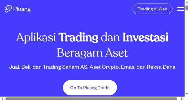 Screenshot of pluang.com