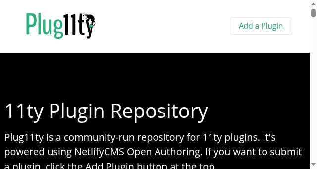 Screenshot of plug11ty.com