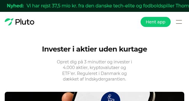 Screenshot of pluto.markets