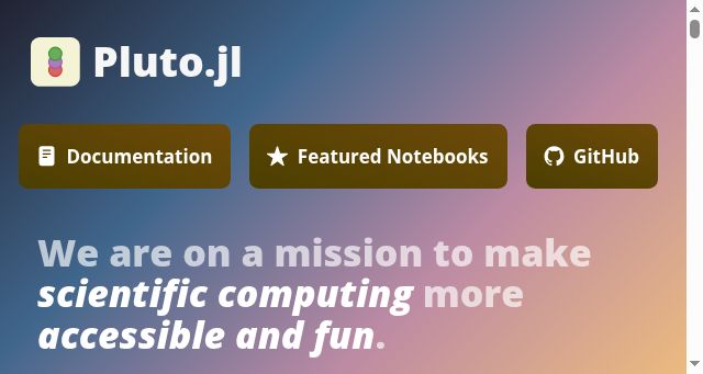 Screenshot of plutojl.org