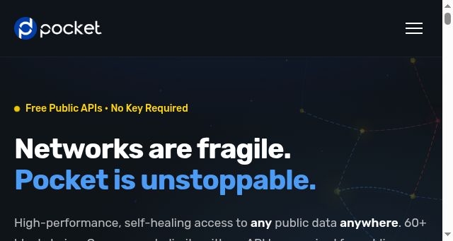 Screenshot of pocket.network