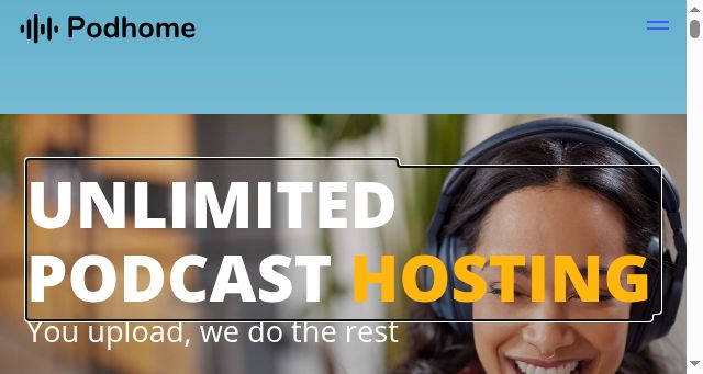 Screenshot of podhome.fm