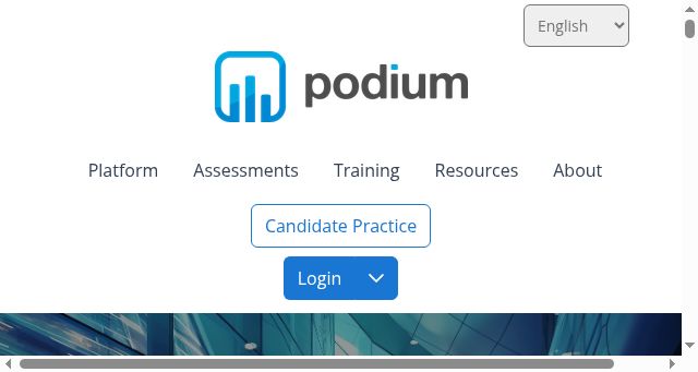 Screenshot of podium365.com