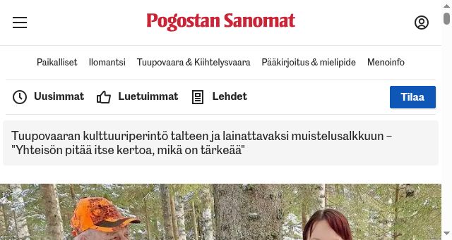 Screenshot of pogostansanomat.fi