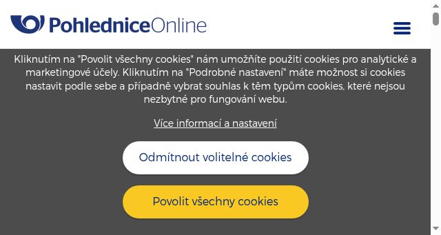 Screenshot of pohledniceonline.cz