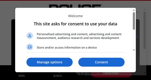 Screenshot of policemag.com