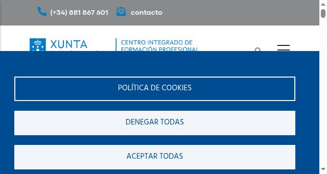 Screenshot of politecnicodesantiago.es