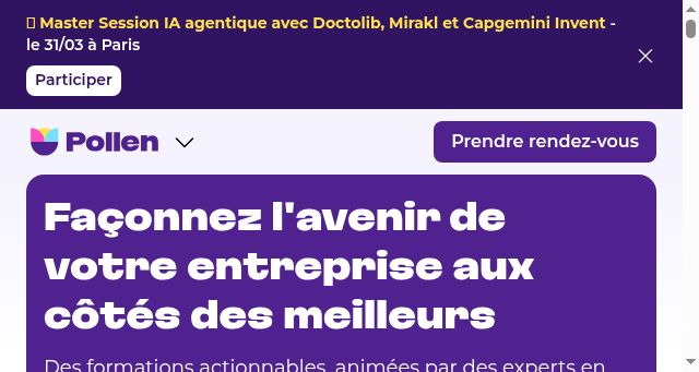 Screenshot of pollen.fr