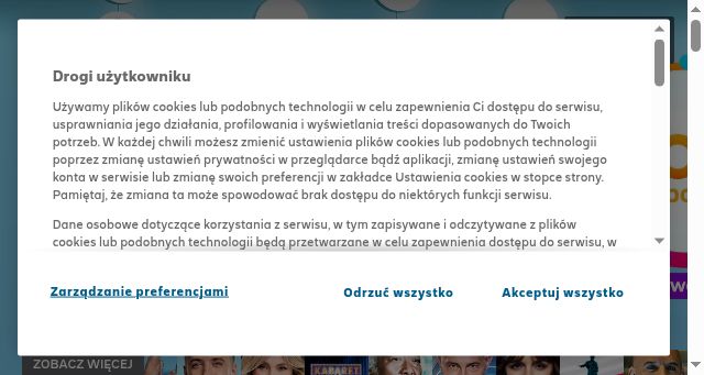 Screenshot of polsat.pl