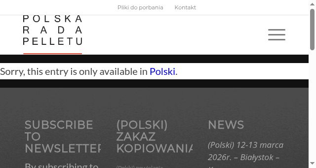 Screenshot of polskaradapelletu.org