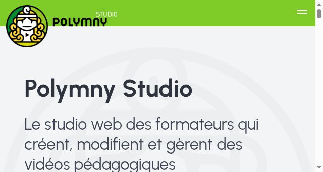 Screenshot of polymny.studio