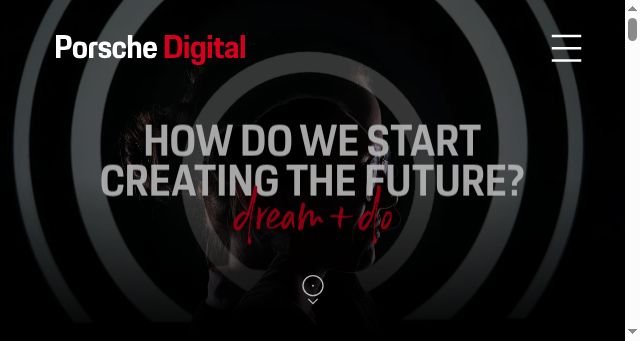 Screenshot of porsche.digital