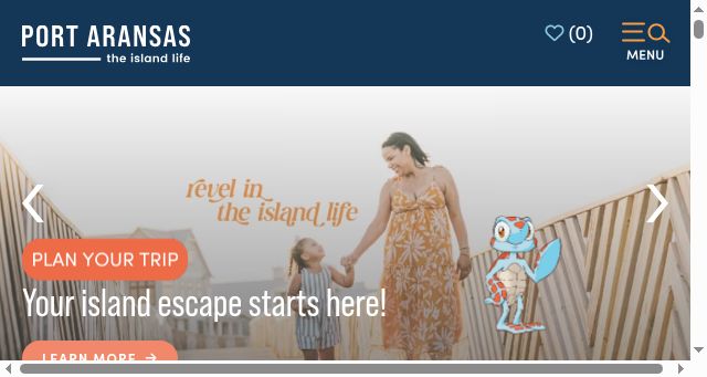 Screenshot of portaransas.org