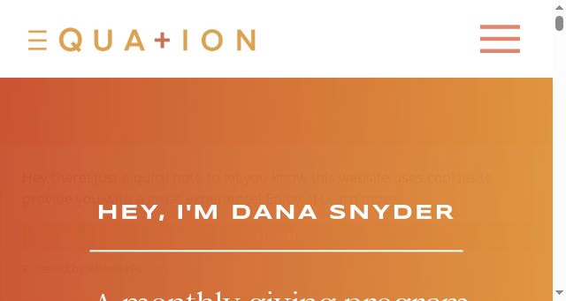 Screenshot of positiveequation.com