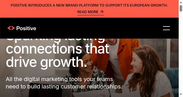 Screenshot of positivegroup.com