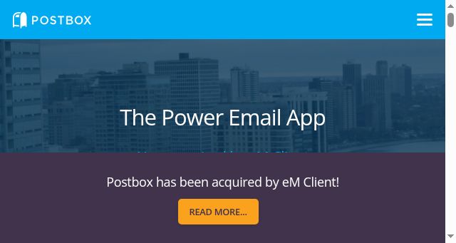 Screenshot of postbox-inc.com