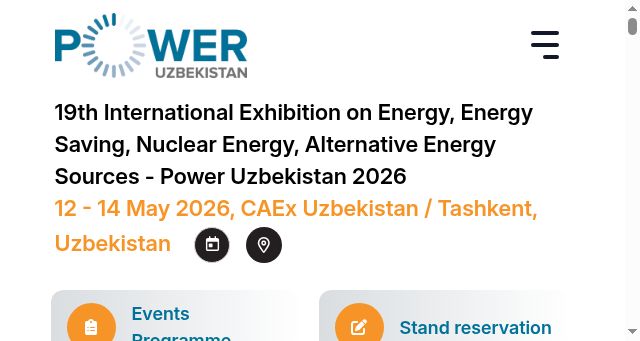 Screenshot of power-uzbekistan.uz