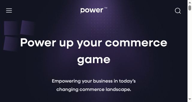 Screenshot of powercommerce.com
