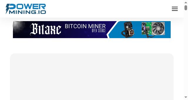 Screenshot of powermining.io