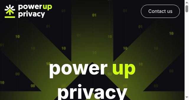 Screenshot of powerupprivacy.com