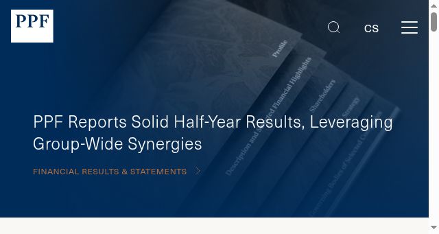 Screenshot of ppf.eu