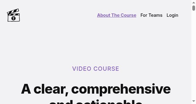 Screenshot of practical-accessibility.today