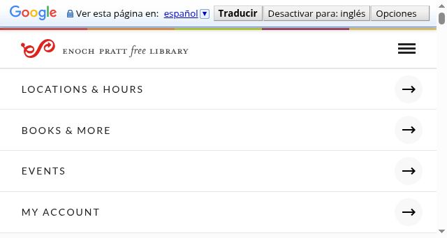 Screenshot of prattlibrary.org