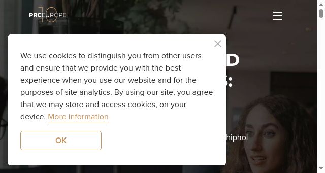 Screenshot of prceurope.com