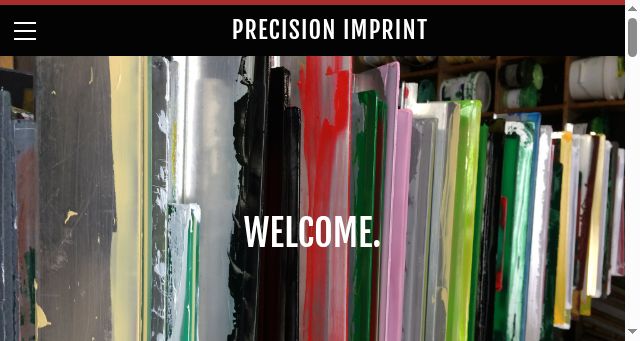 Screenshot of precisionimprint.com