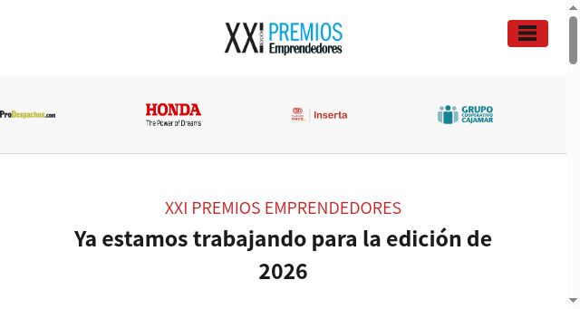 Screenshot of premiosemprendedores.es