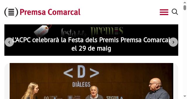 Screenshot of premsacomarcal.cat
