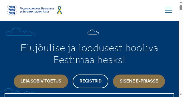 Screenshot of pria.ee