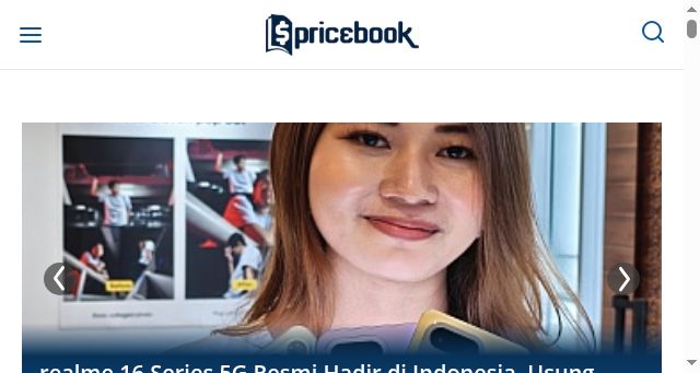 Screenshot of pricebook.co.id