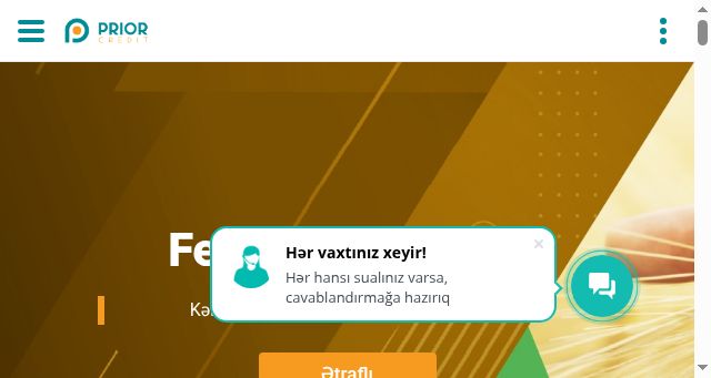 Screenshot of priorcredit.az