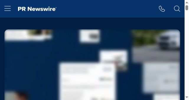 Screenshot of prnewswire.com