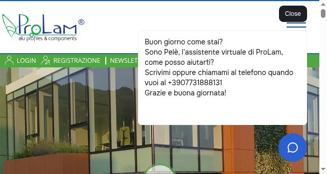 Screenshot of pro-lam.net