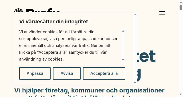 Screenshot of profu.se