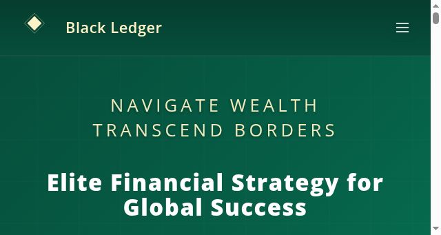Screenshot of projectblackledger.com
